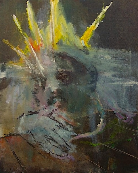 Alexander König: o.T. [König], 2014, acrylic and oil on canvas, 50 x 40 cm
